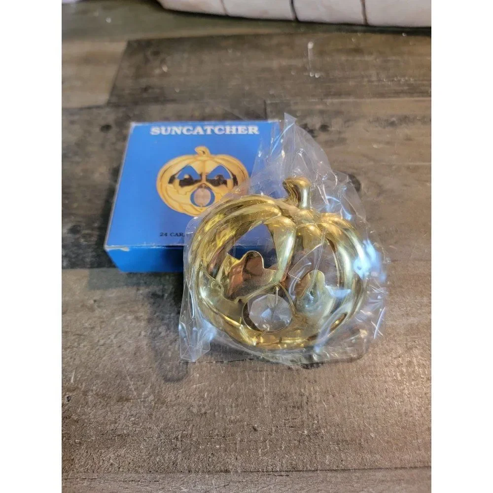 Halloween‎ gold-plated Suncatcher pumpkin decor